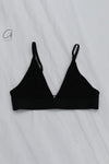 BASERANGE Bamboo Fiber and Cotton Wire-Free Wide-Brimmed Bra Collection Soft Underwear France BAS-BRTR-BL-000-HEI Black BRTR-BL (BRTR)
